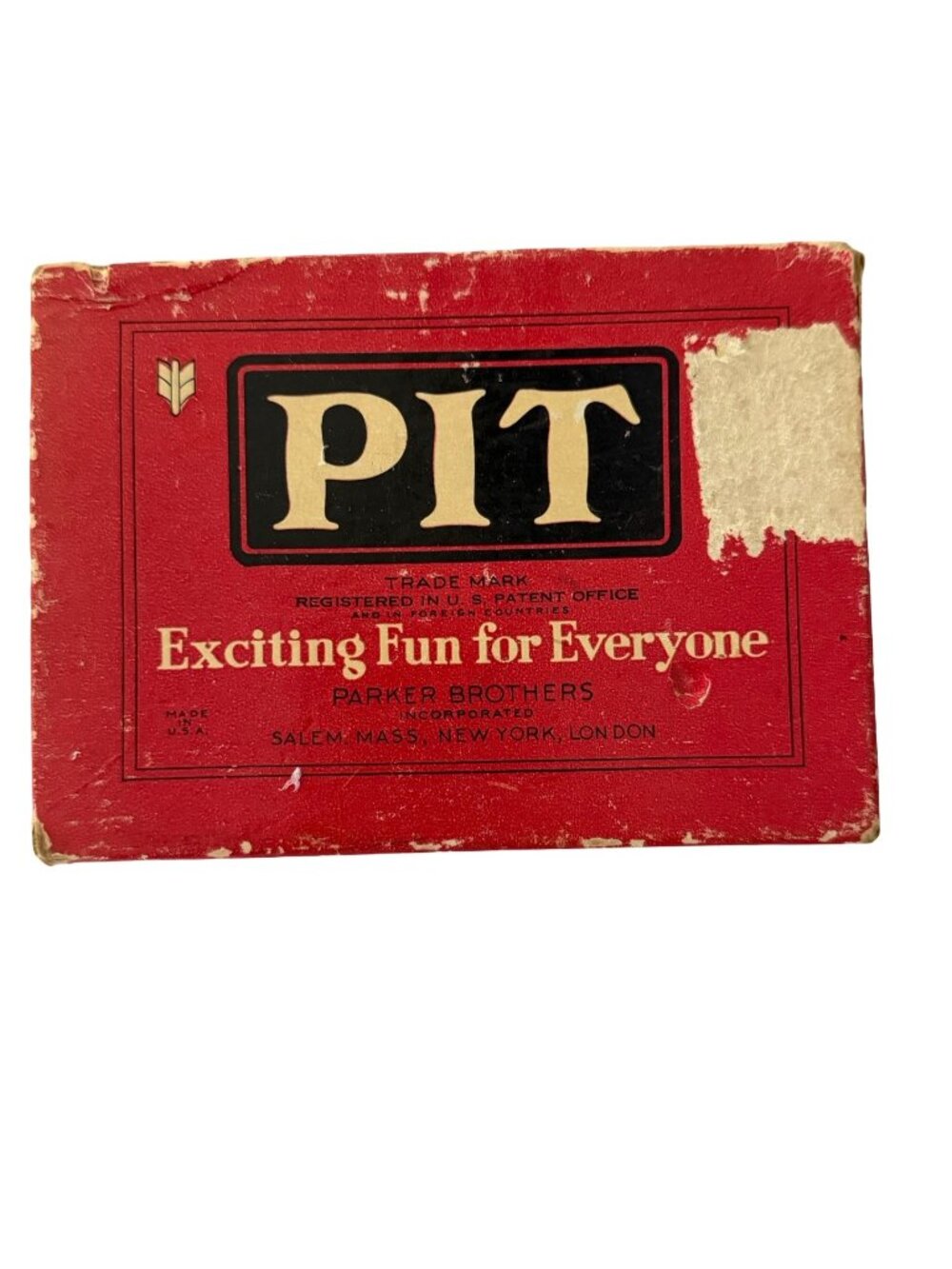 Vintage Parker Brothers PIT Card Game Partial Deck Original Box Missing 9 Cards